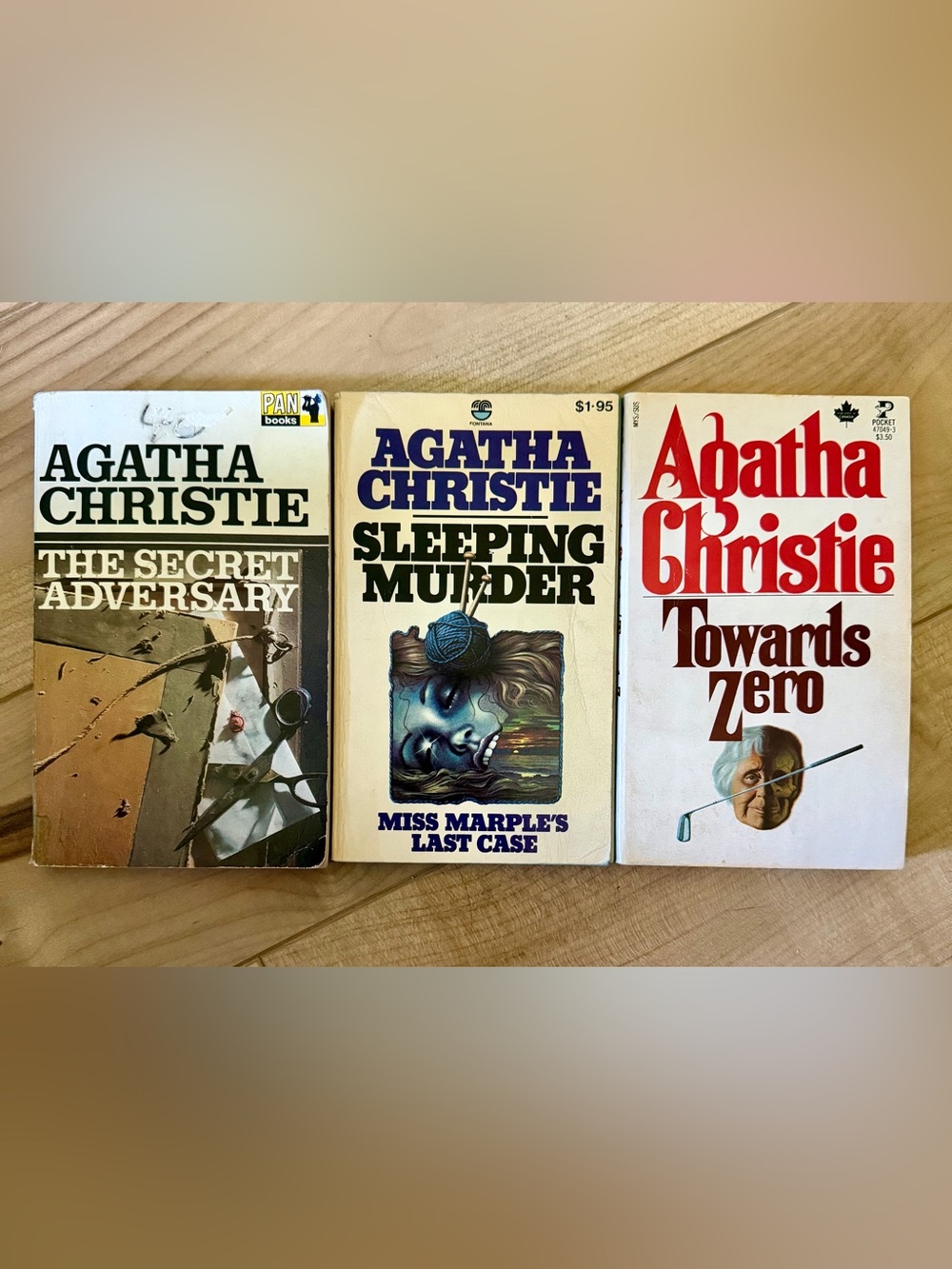 Vintage Agatha Christie paperback book bundle